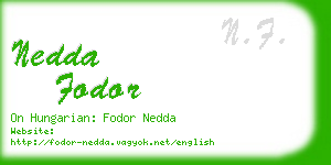 nedda fodor business card
